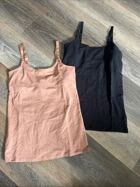 (9) New 2pack Nursing bra tanks
